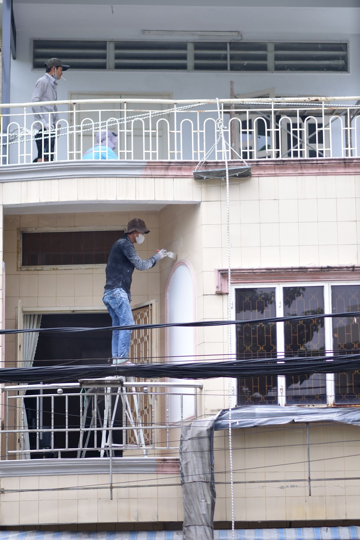 Trabajos profesionales de pintura en fachada